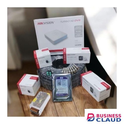 Hikvision 4Channel 1080p HD CCTV Kit Remote Viewing Easy Installation Complete -4 Channel DVR +50M RG59 Cable