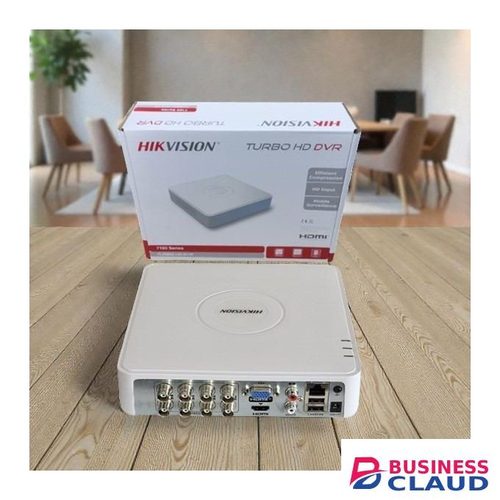 Hikvision Channel Turbo HD Upto 1080P DVR Machine with 2 Year Warranty, Reliable Performance, Long Transmission Distance for Domestic Security Purpose DVR Machine- White