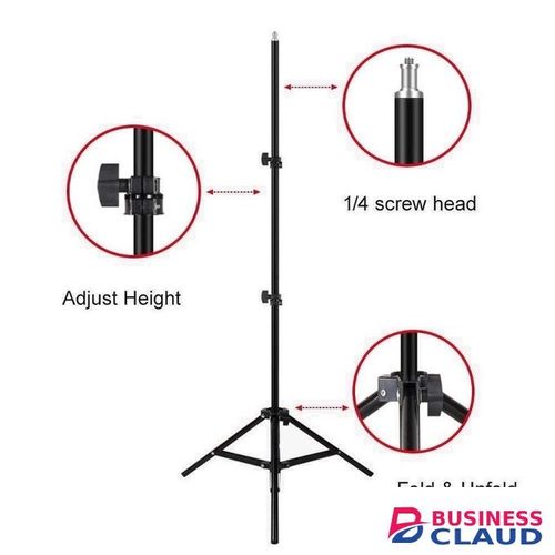 Tripod Stand, 3 Meter Lapel Mic, Phone Holder & Knob - 1.2Meters Tall Tripod
