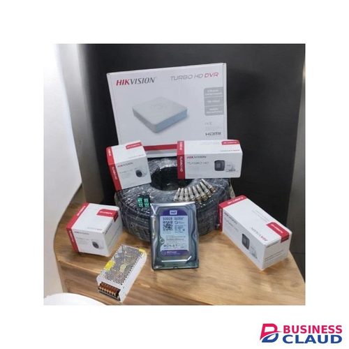 Hikvision 4 Channel 1080p HD CCTV Camera Kit True Day Night Smart IR Complete With 4 Channel DVR Machine + 50M RG59 Cable
