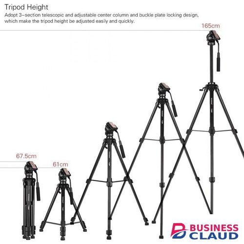 Yunteng VCT -880 Portable Aluminum Alloy Tripod
