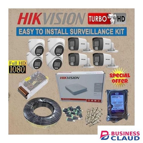 Hikvision 8 Channel 2MP Full HD CCTV Kit Auto Tracking Support ce Recording 24/7 Color Vision Smart Security Reliable Quality