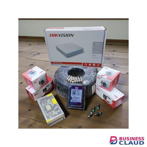 Hikvision 4 Camera Smart Hybrid Colored Night Vision 1080P HD CCTV Kit with Audio Recording and 4 Channel DVR