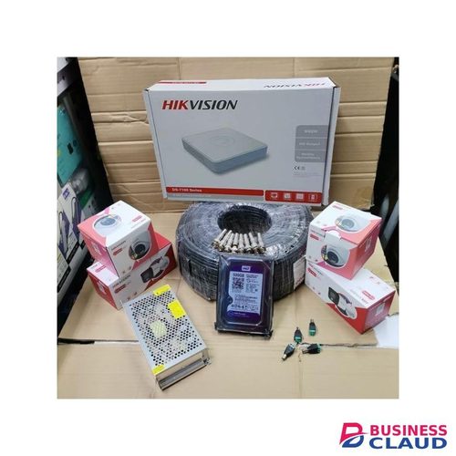 Hikvision Full HD 1080P 2MP Smart Hybrid Colored Night Vision 4 Camera Kit with DVR and 50M RG59 Cable