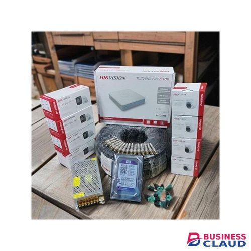 Hikvision Turbo HD 1080P 8 Camera 2MP Full CCTV Installation Kit with 8CH DVR Machine & 500GB HDD, IR Night Vision, Motion Alerts, Smartphone Remote Viewing