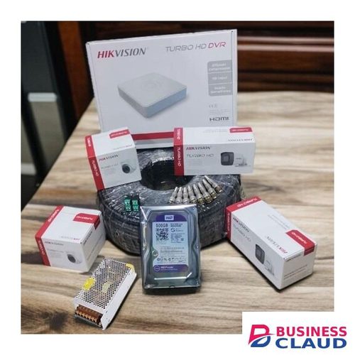 Hikvision 4 Camera 1080P Full HD 2MP Security Kit 500GB HDD Motion Detection Night Vision Remote Control High Quality Material Efficient And Convenient