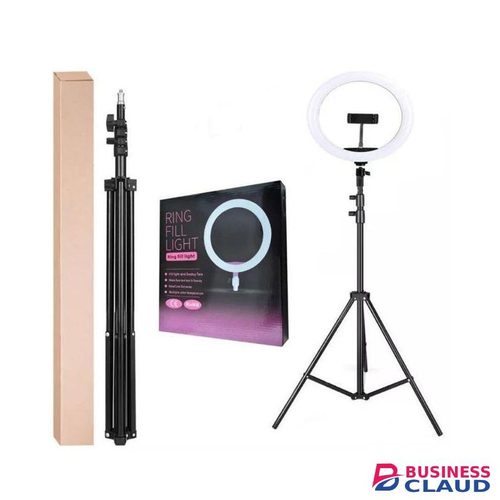 10-Inch Selfie Ring Light With Tall Adjustable Tripod For Indoor & Outdoor Video Recording