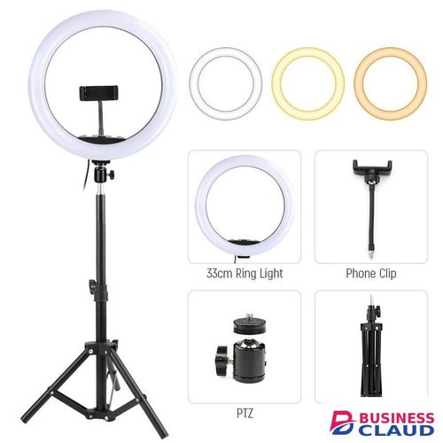 10INCH 12INCH 13INCH 14INCH 18INCH Selfie LED Ring Light With 2.1M Tripod Stand And Cell Phone Holder For Live Stream/Makeup 10"/12"/13" 14" RINGLIGHT WITH LAVALLIER MIC