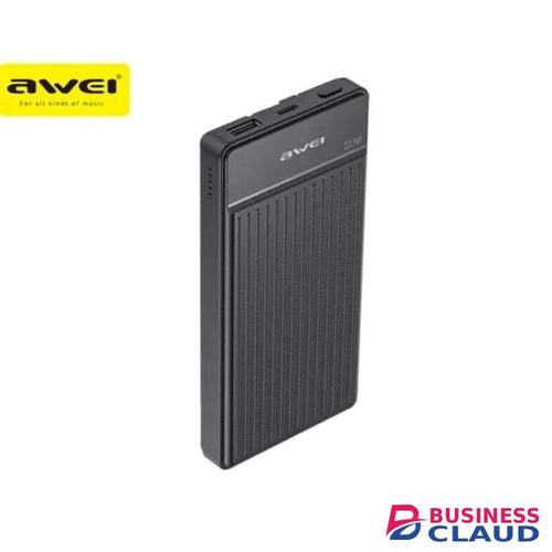 Awei 10,000mAh Power Bank 22.5W Fast Charging Built-in Type-C & Lightning Cable