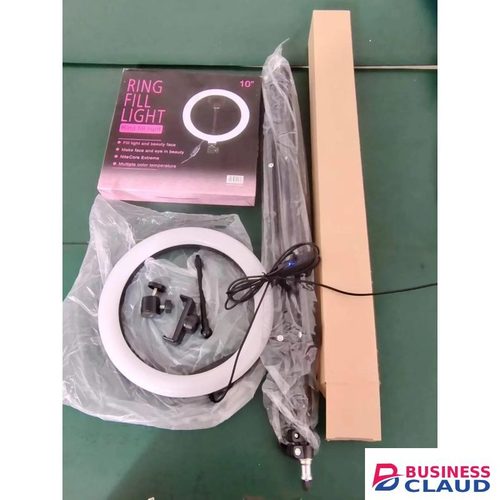 Ring Light For Selfie 10 Inches – Triangle Bracket – LED Ring Light With 3 Lighting Modes With 10 Brightness – Make-up, Photography, YouTube, TikTok, Selfie Video