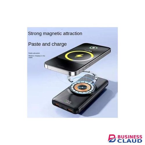 Wireless power bank 30000mAh fast charging powerbank with inbuilt charging cables large capacity powerbank