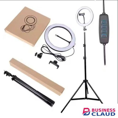 10-Inch Studio LED Ring Light with 2.1M Tripod for Professional Makeup & Beauty Photography