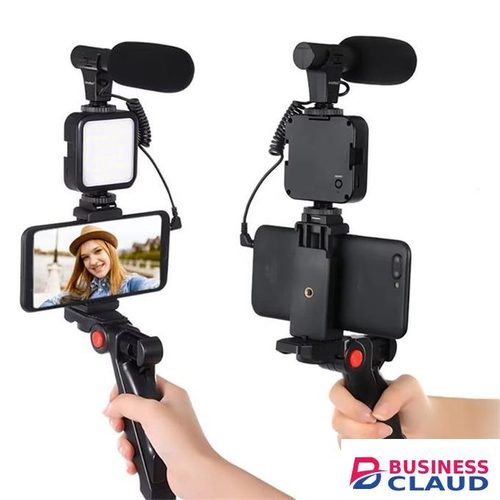 High Quality AY-49 Video-Making Kit Phone Octopus Tripod Video Kit Led Light Microphone Tripod