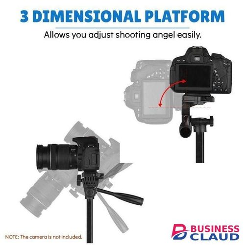Premium Quality Black Tripod 3366 With Phone Holder And Bag For Professional And Hobbyist Shooters
