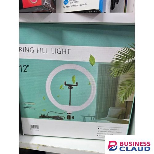 12-Inch LED Ring Light with Tripod Stand and Rotating Phone Holder for Professional Video Shooting