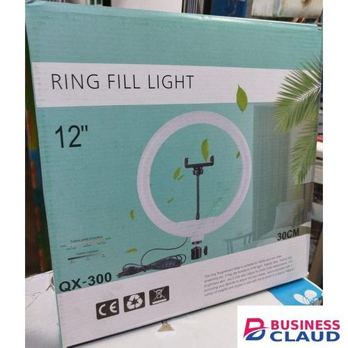 12-Inch LED Ring Light with Tripod Stand and Phone Holder for Professional Lighting in Small Spaces