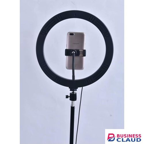12-Inch Ring Light with Adjustable 2.1m Tripod Stand & Phone Holder – 3 Light Modes LED for Photography, Makeup & Video