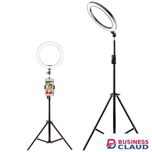 Portable LED Ring Light with Adjustable Tripod Stand for Professional Photography