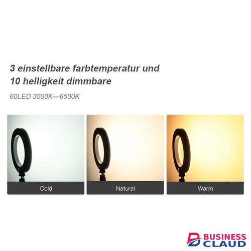 Professional 10-Inch Selfie Light with Tripod and USB Power
