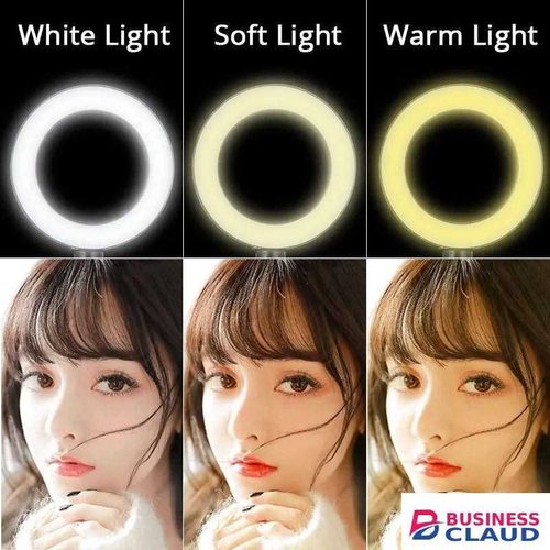 Compact 10-Inch Ring Light with 2.1m Tripod – Perfect for Professional Makeup and Live Streams