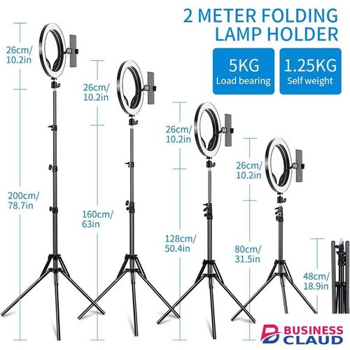 12 Inch RGB Ring Light with 82" Tripod 2500K-8500K Dimmable LED RingLight 3 Color Modes 10 Brightness Level for YouTube Live TikTok Video Recording 12INCH
