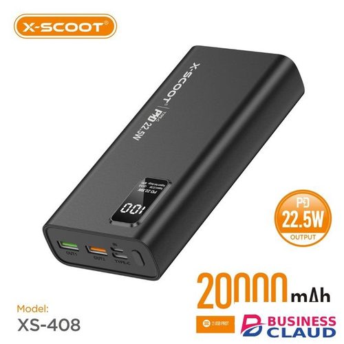 X Scoot Super Fast Charging Power Bank 20000mah PD 22.5 W Charge Upto 3 Devices At The Same Time