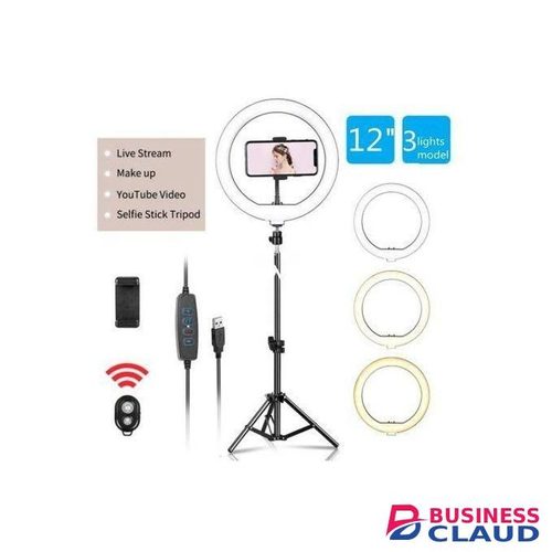 Quality 12 Inch Ring Light With 2M Tripod Stand + Remote