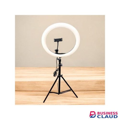 Plug And Play 12 Inch LED Ring Light With 2M Tripod Stand, 3 Brightness Modes, White, Warm, Soft Light
