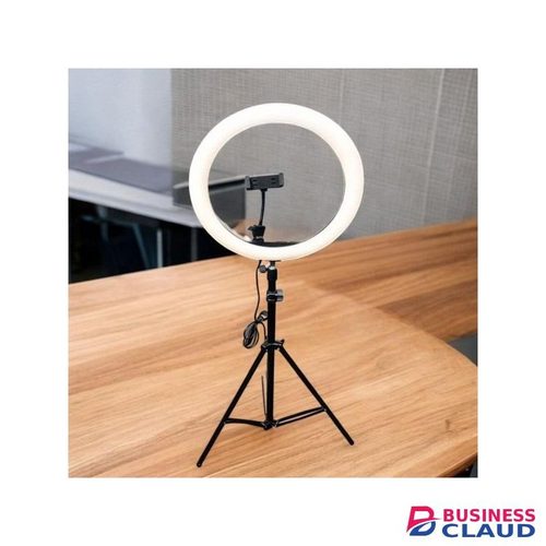 3 Brightness Modes 12 Inch LED Ring Light With 2M Tripod Stand, White, Warm, Soft Light, USB Plug