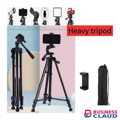 Heavy Tripod Stand Camera Phone Live Streaming Tripod Stand DSLR Selfie Tripode Phone Holder Stand