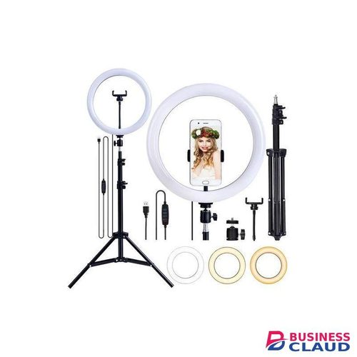 Ringlight 10 Inch LED Selfie Light with Adjustable Brightness and Tripod Stand for Makeup, Video, Photography, and Live Streaming