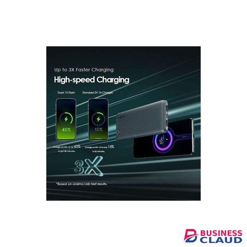 Oraimo Toast 15 Flash OPB-1100D Sleek 10,000mAh Fast-Charging Power Bank With LED Indicator