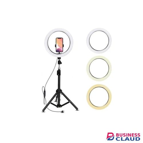 14 Inch LED Ring Light With Tripod Stand And Phone Holder - Adjustable Color Temperature And Circle Lighting For Vlog, Makeup, Video Shooting