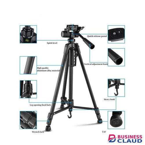 3520 Tripod SLR Camera Photography Live Video Stand,Mobile Phone Holder-Black