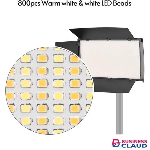 Pro LED 800 VARICOLOR Professional Photography & Video LED Light Kit – 3200K-6500K Adjustable Brightness, 2.1M Tripod Stand