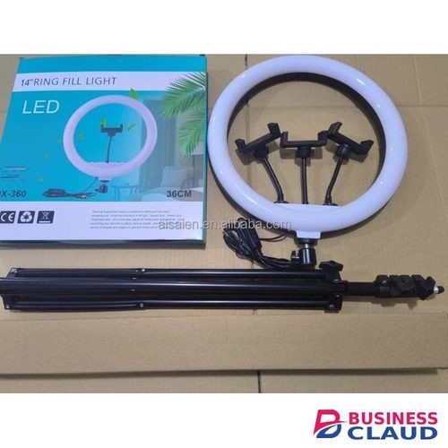 Professional 14-Inch LED Ring Fill Light with Tripod Stand for Makeup, Zoom, and Live Streaming