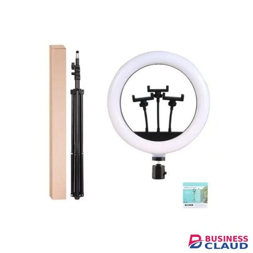 14-Inch LED Ring Light with Tripod Stand and Adjustable Brightness for Professional Video