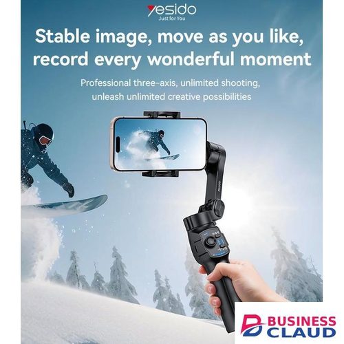 Yesido Three-axis Handheld Shooting Gimbal Stabilizer Auto Face Tracking Handheld Selfie Stick Tripod