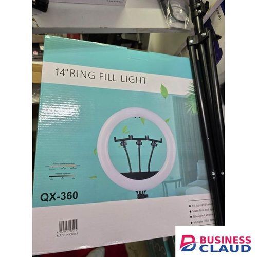 Professional X-360 14-Inch LED Ring Light Kit with Tripod Stand and Flexible Phone Holder