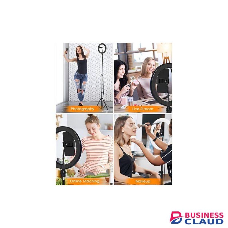 RichRipple 4in1 Ring Light 10 Inch+2.1M Tripod Stand For Tiktok Youtube