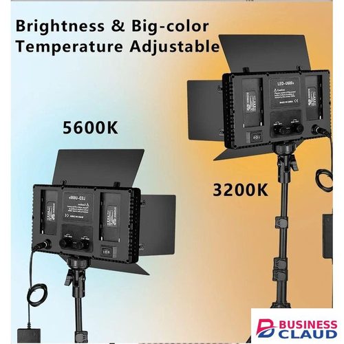 Pro LED 600 U600 Professional Studio Lighting Kit with Tripod Stand Dimmable LED Panel for YouTube Makeup Photography