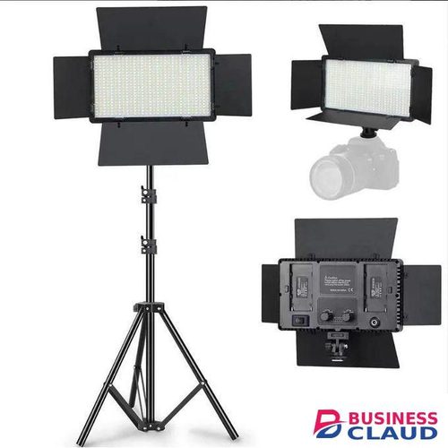 Pro LED 600 U600 Professional Studio LED Panel Kit Adjustable Brightness Color Temperature Tripod Stand for Photography