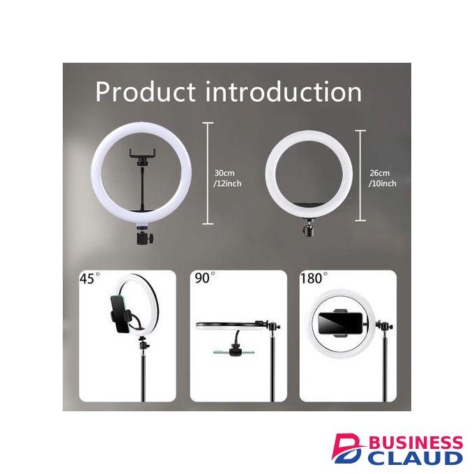 10INCH Selfie Ring Light With 2.1M Tripod Stand And Cell Phone Holder For Live Stream/Makeup 10" RINGLIGHT.