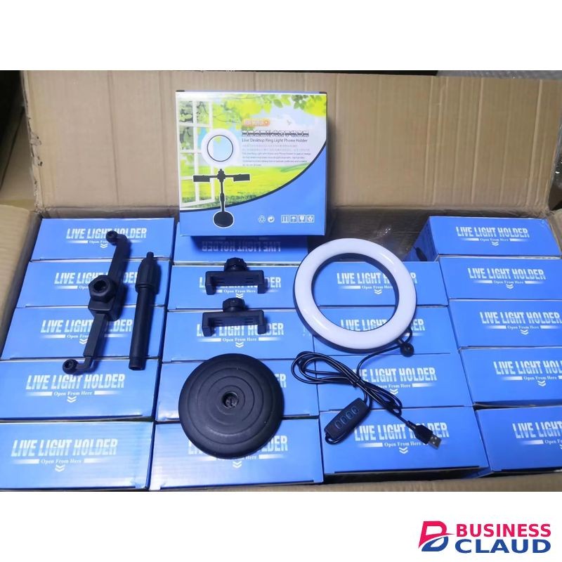 LONG LASTING 6" DESKTOP RING LIGHT – BEAUTY LIGHTING WITH DUAL CELLPHONE CLIPS FOR MAKEUP & VLOGGING