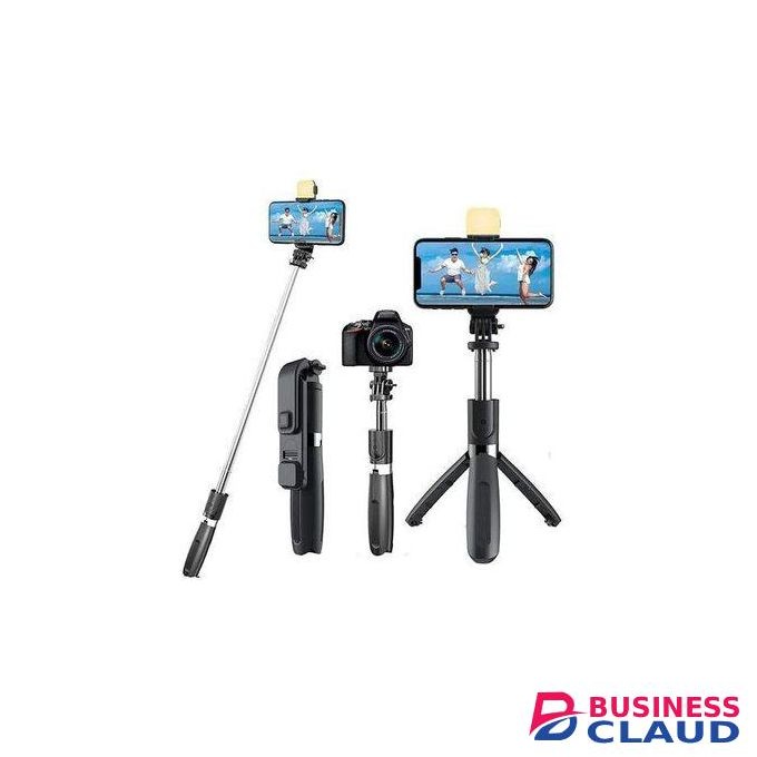 Selfie Stick Wireless Bluetooth Remote Control Foldable Mini Tripod Mobile Phone With Light Shutter For Ios Android Handheld Gimbal New