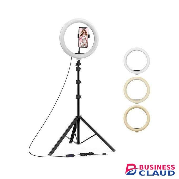 10 Inch Selfie Ring Light With 2.1M Tripod Stand And Cell Phone Holder For Live Stream/Makeup 12", 12INCH RINGLIGHT