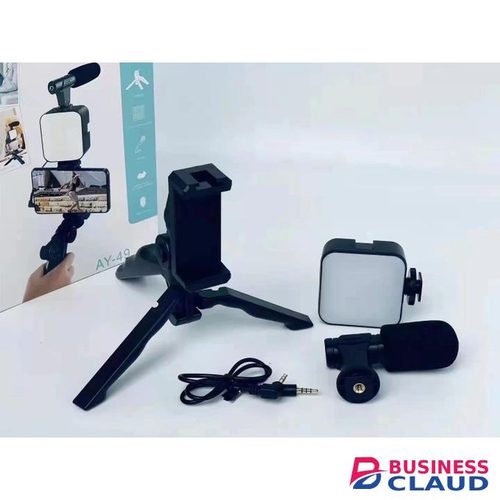 AY-49 video making kit with light and tripod stand