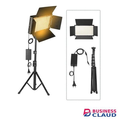 Pro LED 600 U600 Professional Studio LED Lighting Kit 600 Bulbs Tripod Stand Dimmable Brightness 3200K–6500K