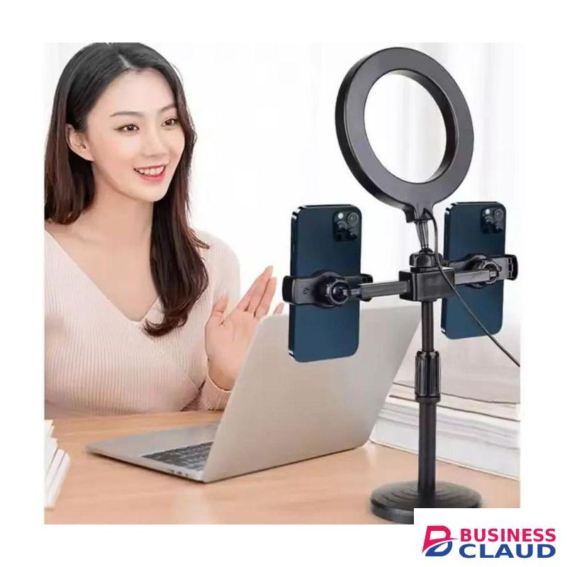 Brightness Adjustable Ring Light with Stable Phone Stand For Smartphones