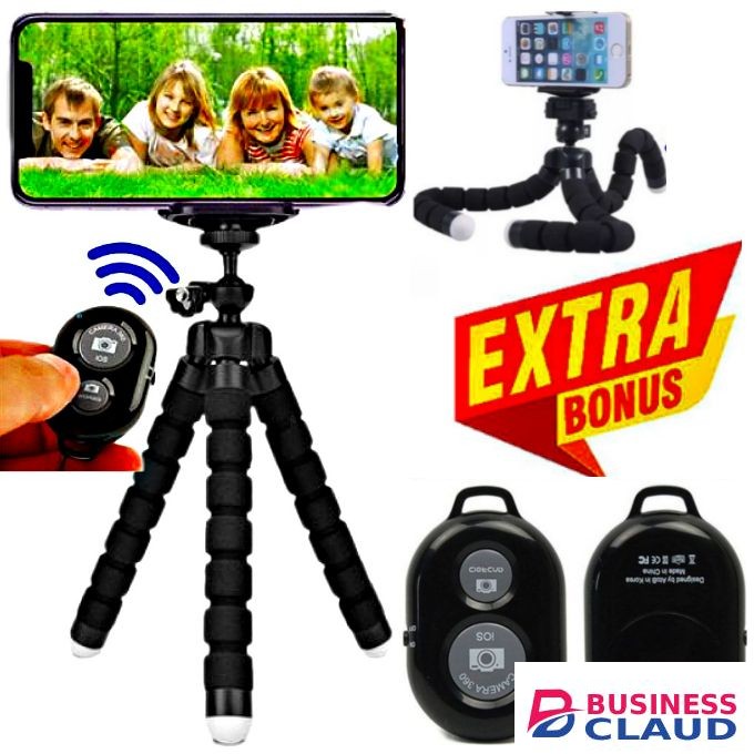 Flexible Adjustable Tripod Stand Plus FREE Remote Bluetooth Controller For Samsung Galaxy A15 Display, 6GB RAM + 128GB ROM (Dual Sim) 50MP